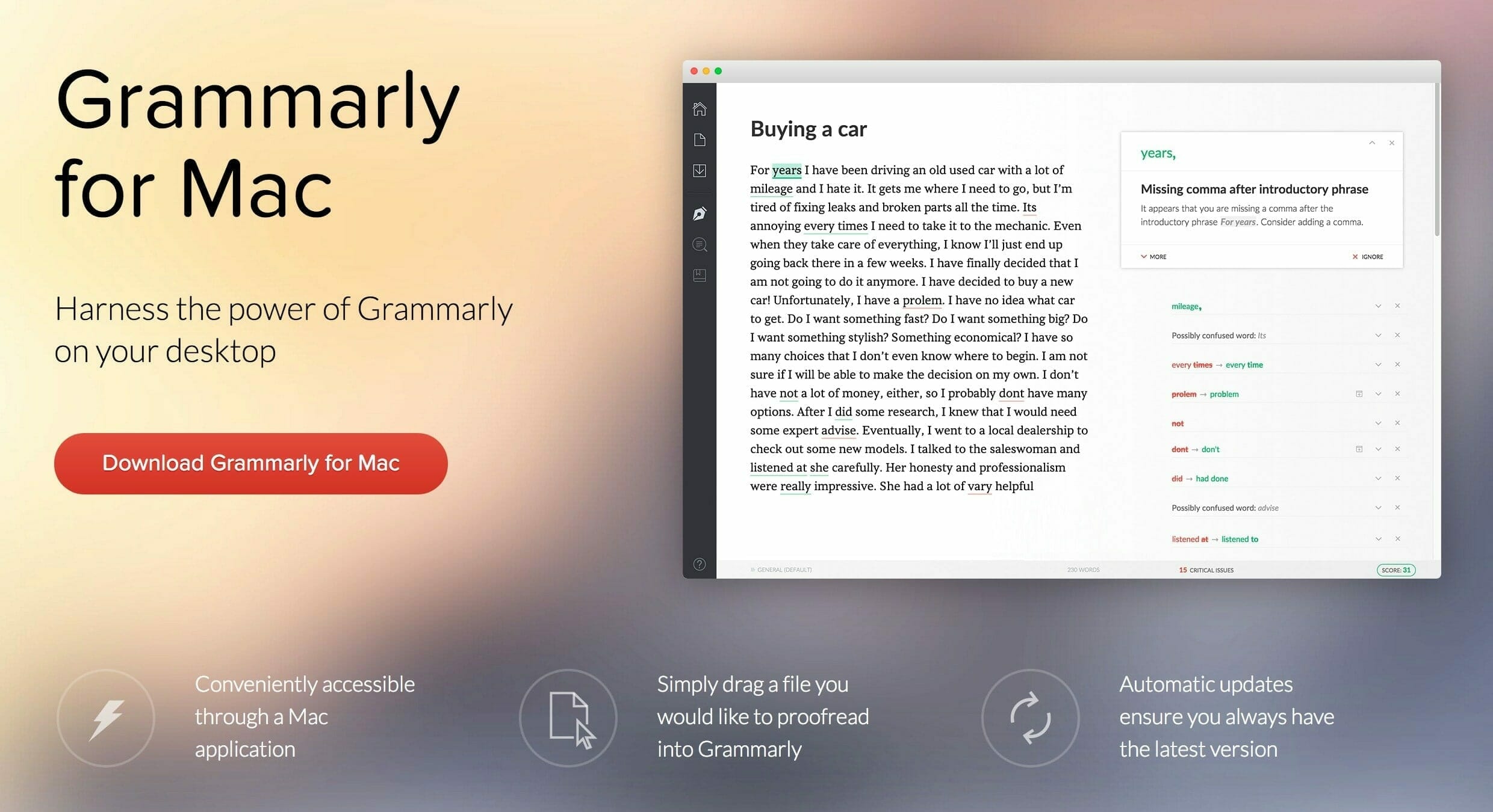 writing and grammar check software for word on mac